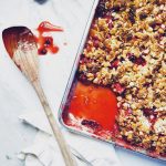 Sheet Pan Cranberry Pear Crisp