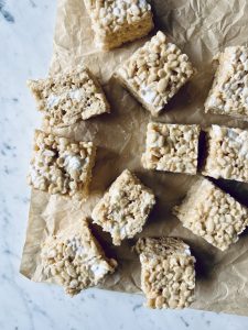 Very Vanilla Salted Brown Butter Rice Krispies Treats