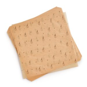 Milk & Cookies Wax Paper Sheets