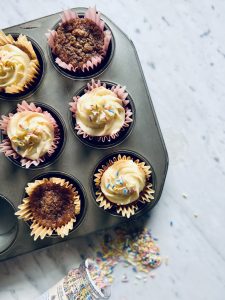 Carrot Cake Cupcakes with Brown Butter Cream Cheese Frosting